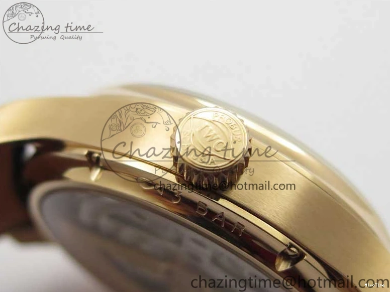 MIROTIME 0304 Premium Portugieser Perpetual Calendar IW503302 RG V9F 1:1 Best Edition Blue Dial on Black Leather Strap A 7098